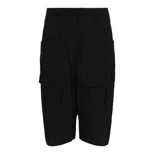 Givenchy Silk Cargo Shorts Black Womens